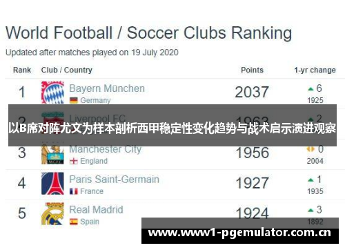 以B席对阵尤文为样本剖析西甲稳定性变化趋势与战术启示演进观察